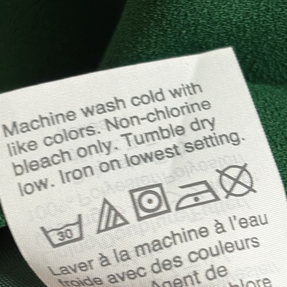 J.Crew Cropped long-sleeve top in 365 crepe Emerald Jade Green Size 6 - Picture 6 of 16